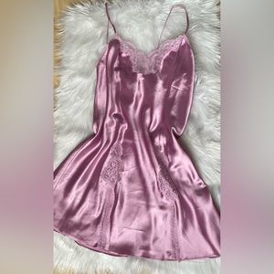 Light pink slip dress